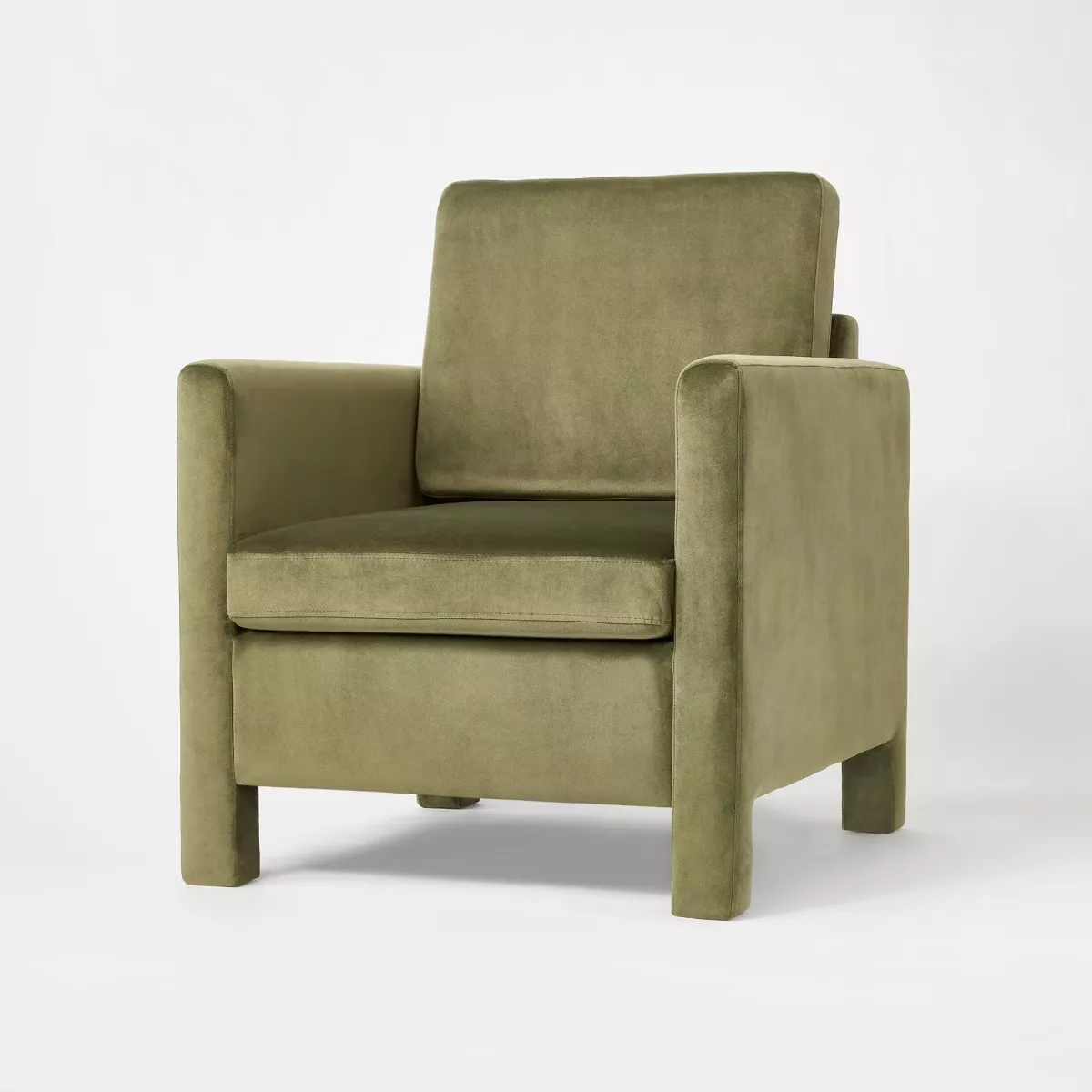 Green velvet store chair target