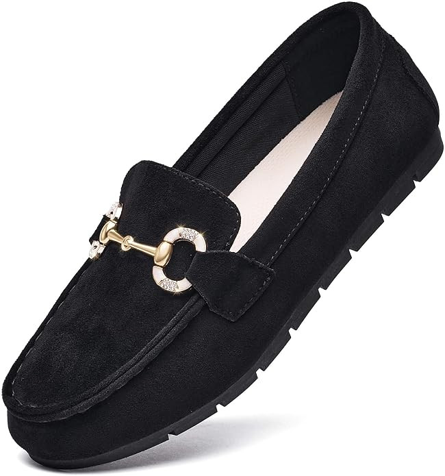 Women's Knit Slip On Loafers - Breathable Mesh Flats with Memory Foam Insole & Arch Support, Non-... | Amazon (US)
