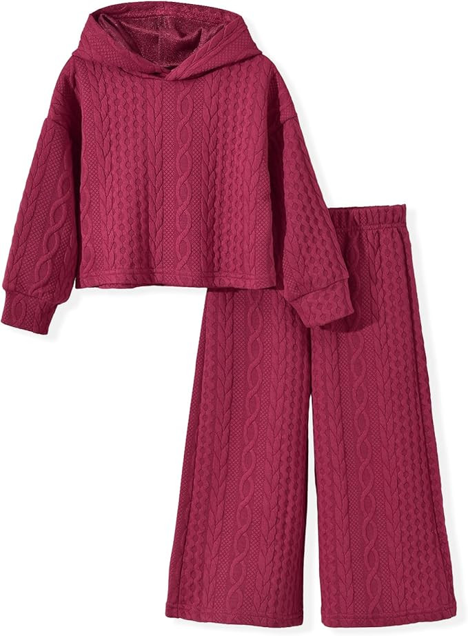 fioukiay Toddler Little Girls Casual Sweatsuit Pullover Hoodie Sweatpants Outfits | Amazon (US)
