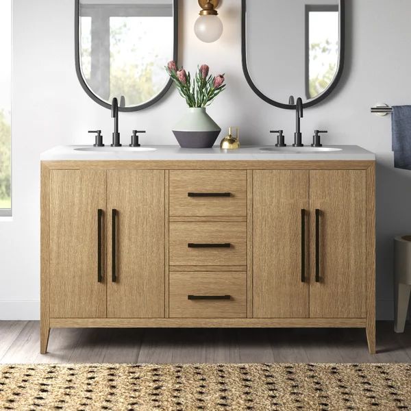 Alsup 60" Double Bathroom Vanity Set | Wayfair North America