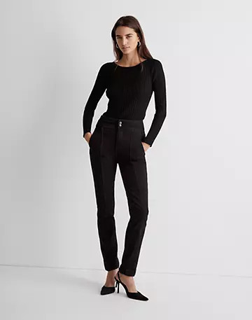 Open-Back Slim Pullover Sweater | Madewell