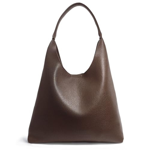 Hobo Bags for Women Soft Vegan Leather Shoulder Handbag Slouchy Tote Purses | Amazon (CA)