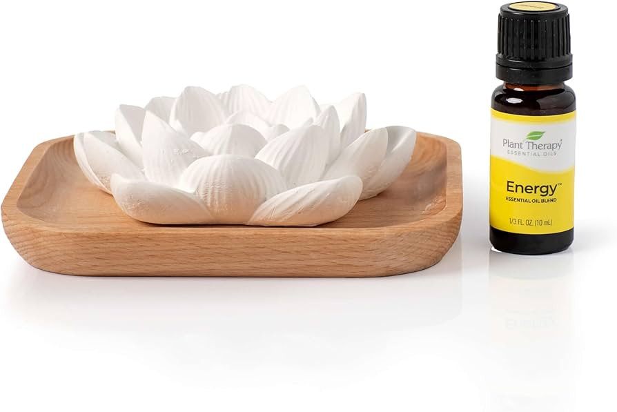 Plant Therapy's Passive Lotus Diffuser & Energy Essential Oil Blend - A Chic and Natural Way to B... | Amazon (US)