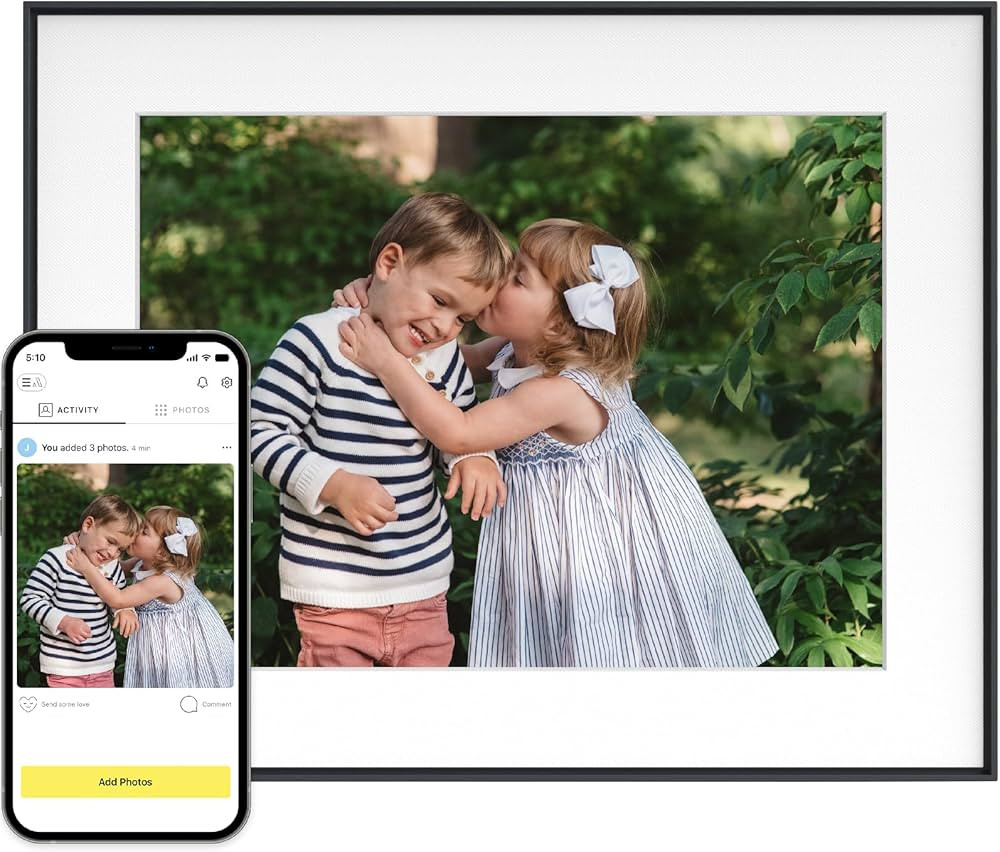 Aura Walden 15" WiFi Digital Picture Frame | Wirecutter's Best Digital Frame for Gifting | Send P... | Amazon (US)