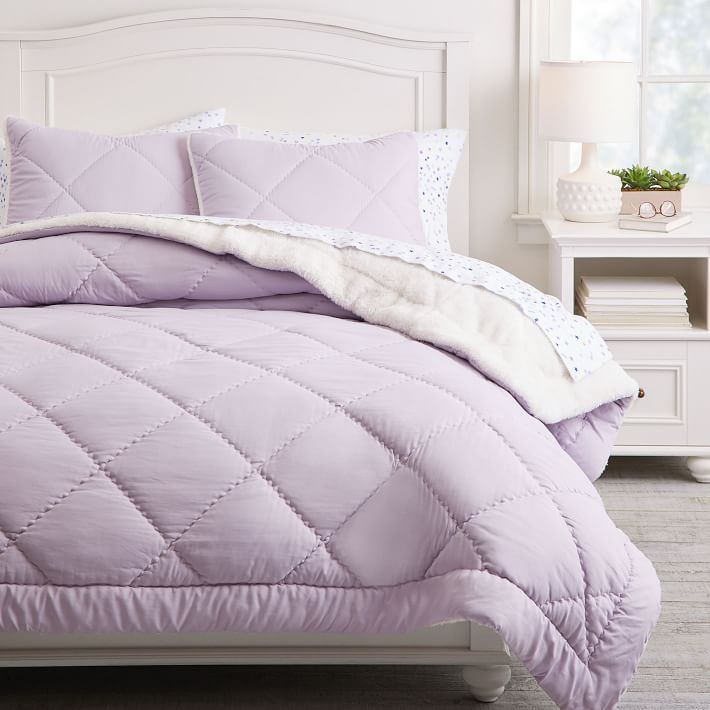 Super Soft Sherpa Comforter | Pottery Barn Teen