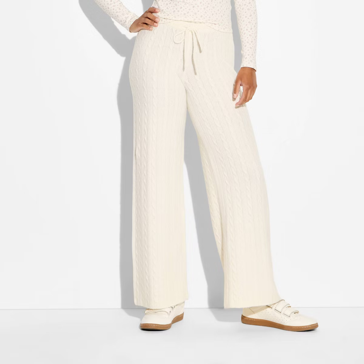Women's Mid-Rise Cable Sweatpants - Wild Fable™ | Target
