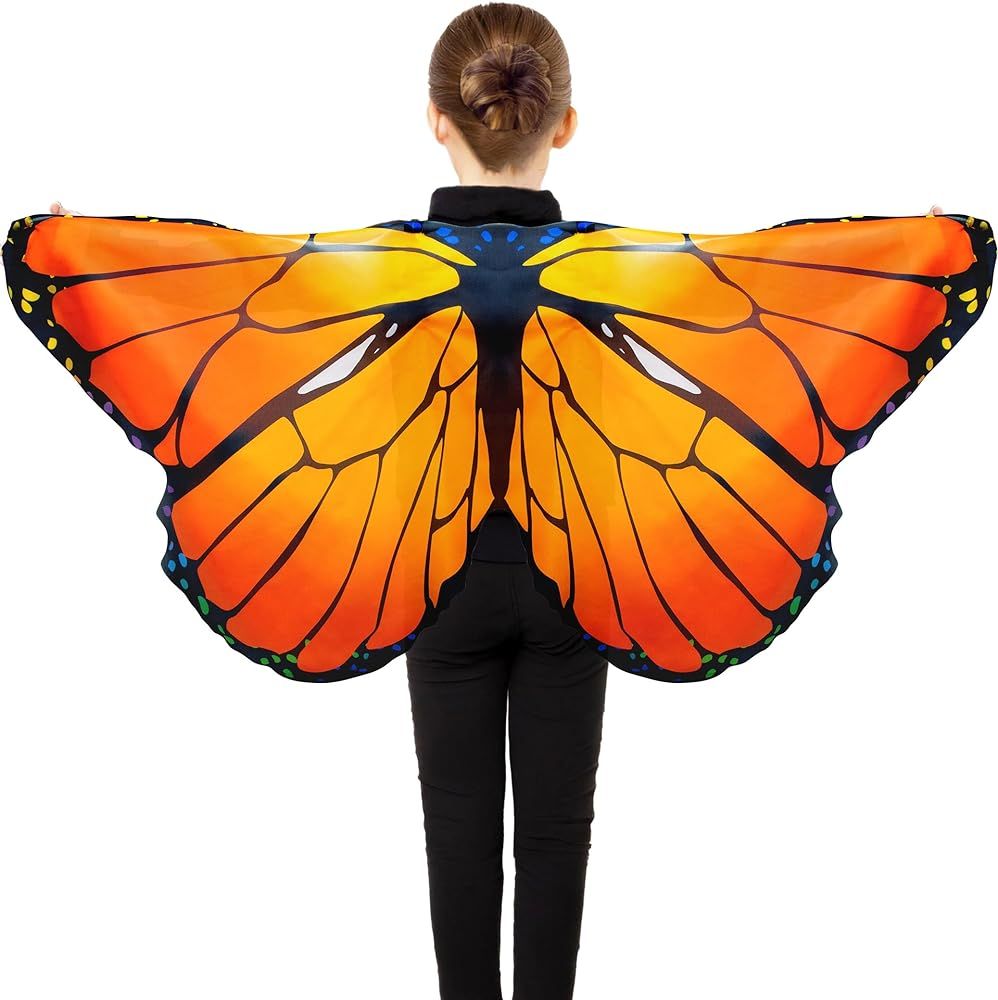D.Q.Z Kids Monarch Butterfly Wings Costume for Littles Girls Dress Up Clothes, Butterfly Kit Bug ... | Amazon (US)