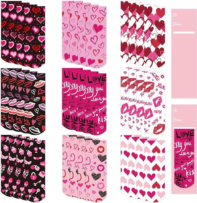 Whaline 36Pcs Valentine Magnetic Bookmark Heart Love Magnetic Page Markers 9 Designs Romantic Mag... | Amazon (US)