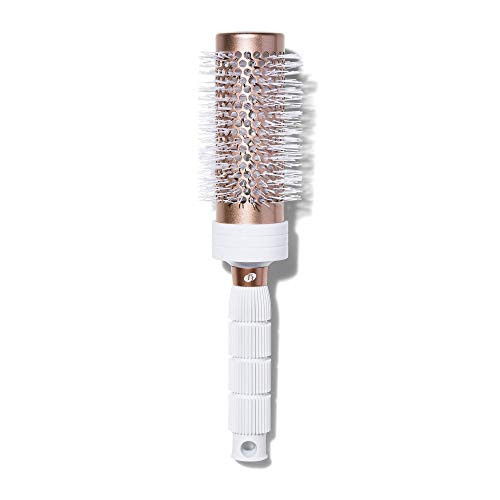 T3 Volume Round Hair Brush CeramicCoated Barrel Vented Round Brush for Blow Drying Heat Resistant Bristles, White/Rose Gold | Amazon (US)