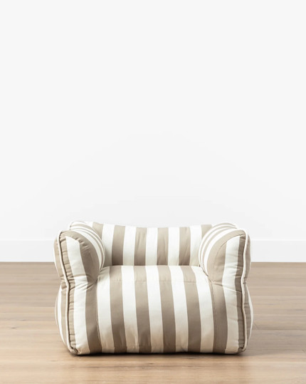 Click for more info about Tan Striped Kids Chair