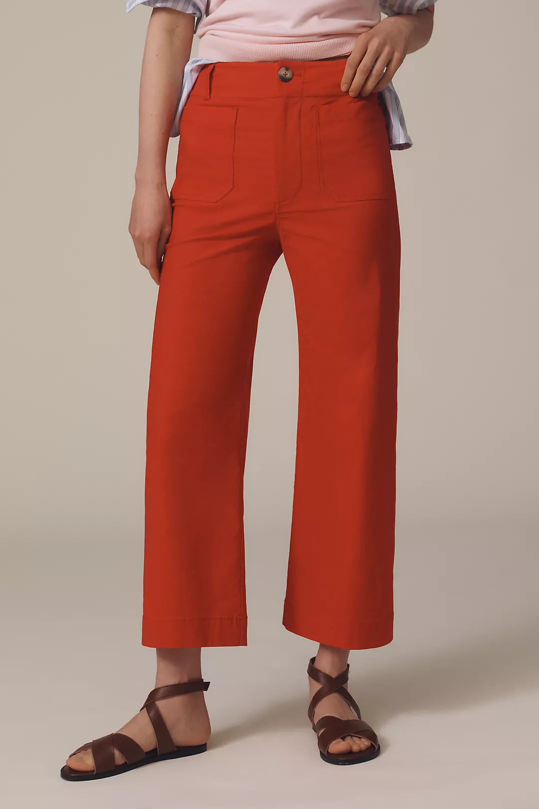 The Colette Cropped Wide-Leg Pants by Maeve | Anthropologie (US)