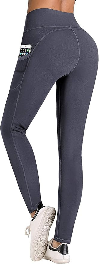 IUGA High Waist Yoga Pants with Pockets, Tummy Control, Workout Pants for Women 4 Way Stretch Yog... | Amazon (US)