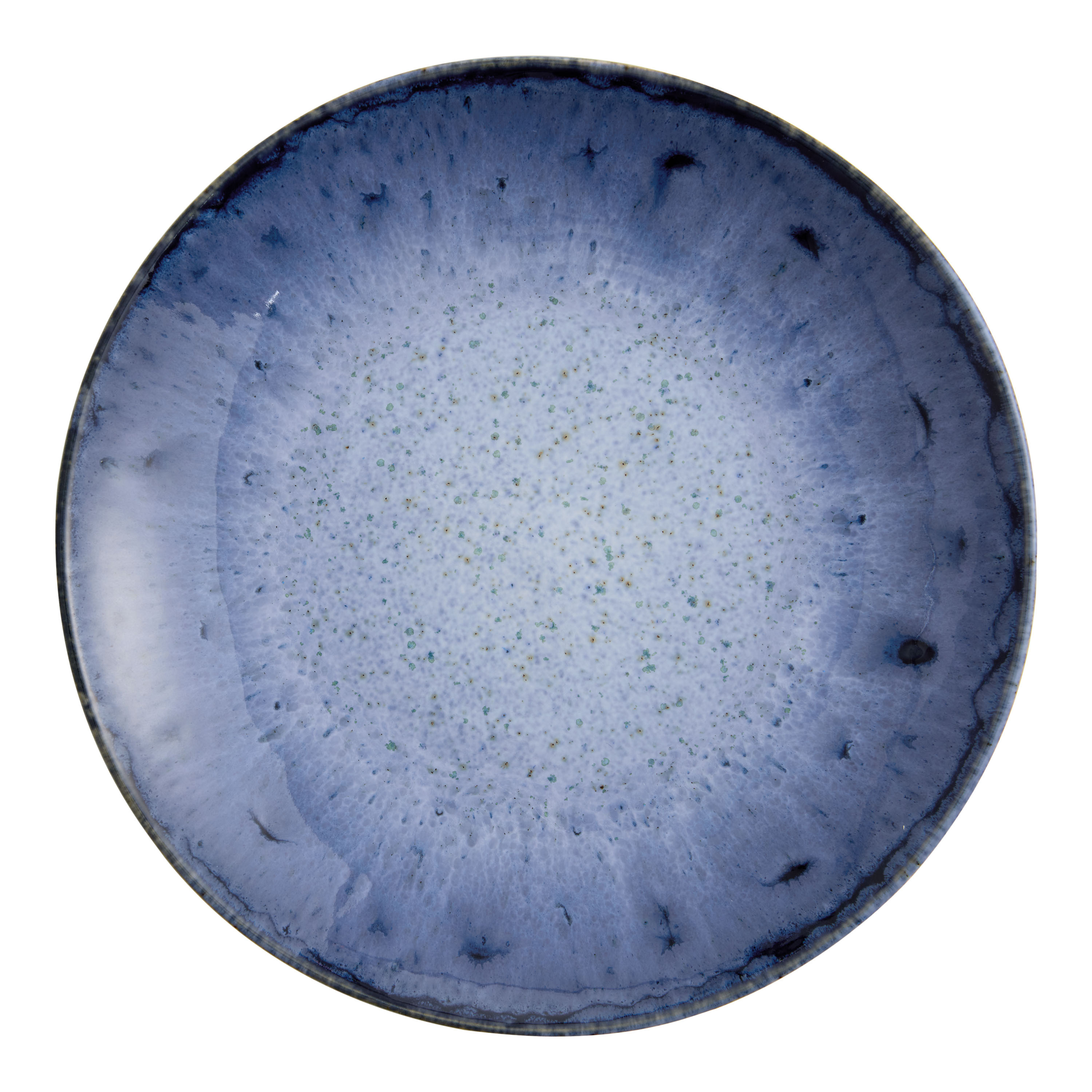 Tide Indigo and White Reactive Glaze Salad Plate | World Market