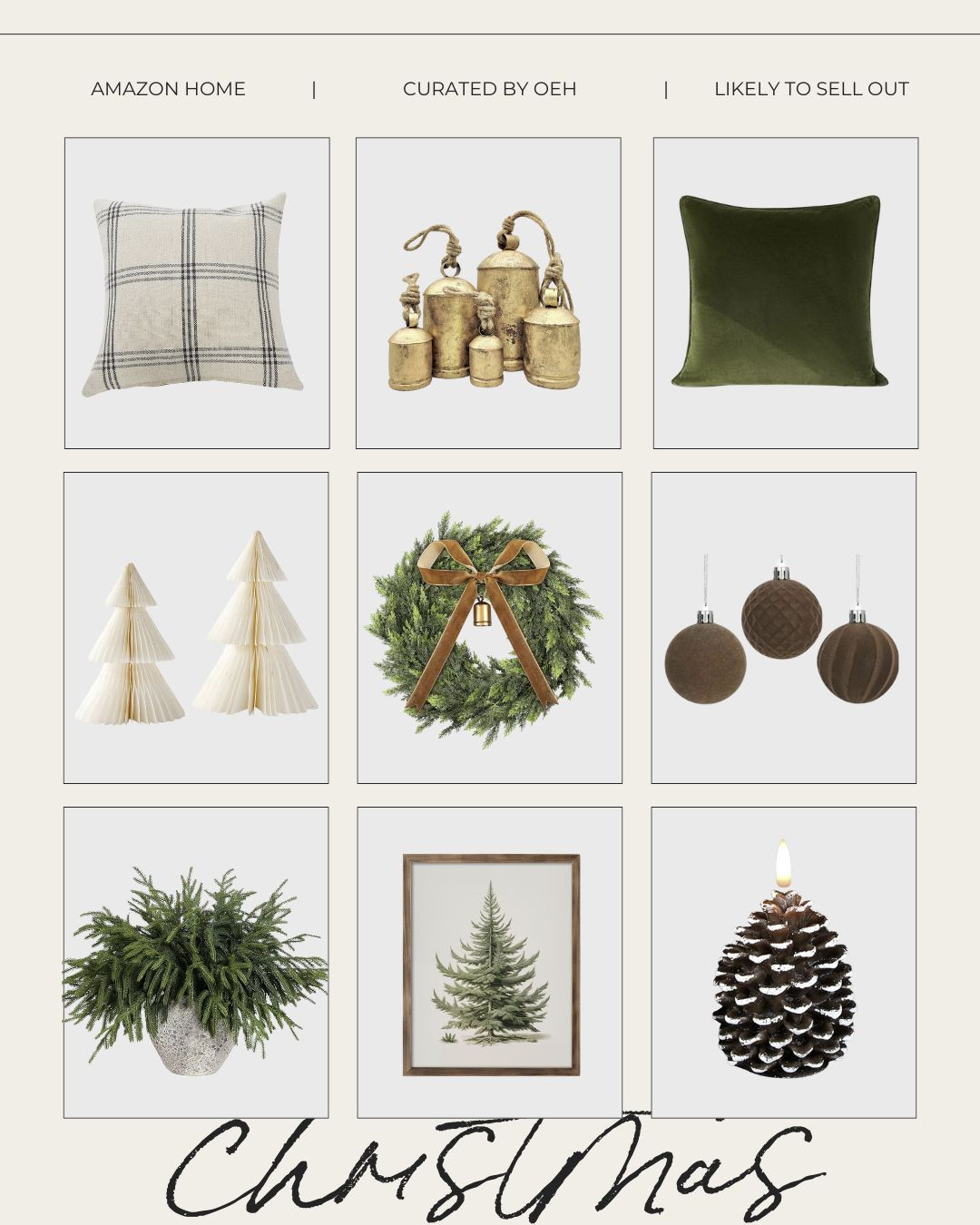 Grab these Christmas finds before Christmas decorating even gets here - they will sell out quickly!  

Amazon home 
Christmas decor 

#LTKFindsUnder50 #LTKSeasonal #LTKHome