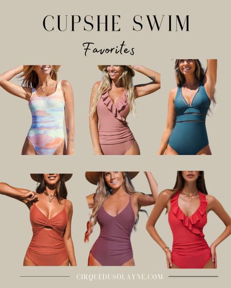 Cupshe swimsuits I’ve been eyeing!

Swimwear, swimsuits, one piece swimsuits, one piece swim, bathing suits, women’s swim, women’s swimwear, women’s swimsuits, cupshe, cupshe swimsuits, cupshe swimwear, vacation, vacation outfit, beach inspo, beach outfits, summer fashion, women’s fashion 

#LTKunder50 #LTKSeasonal #LTKstyletip