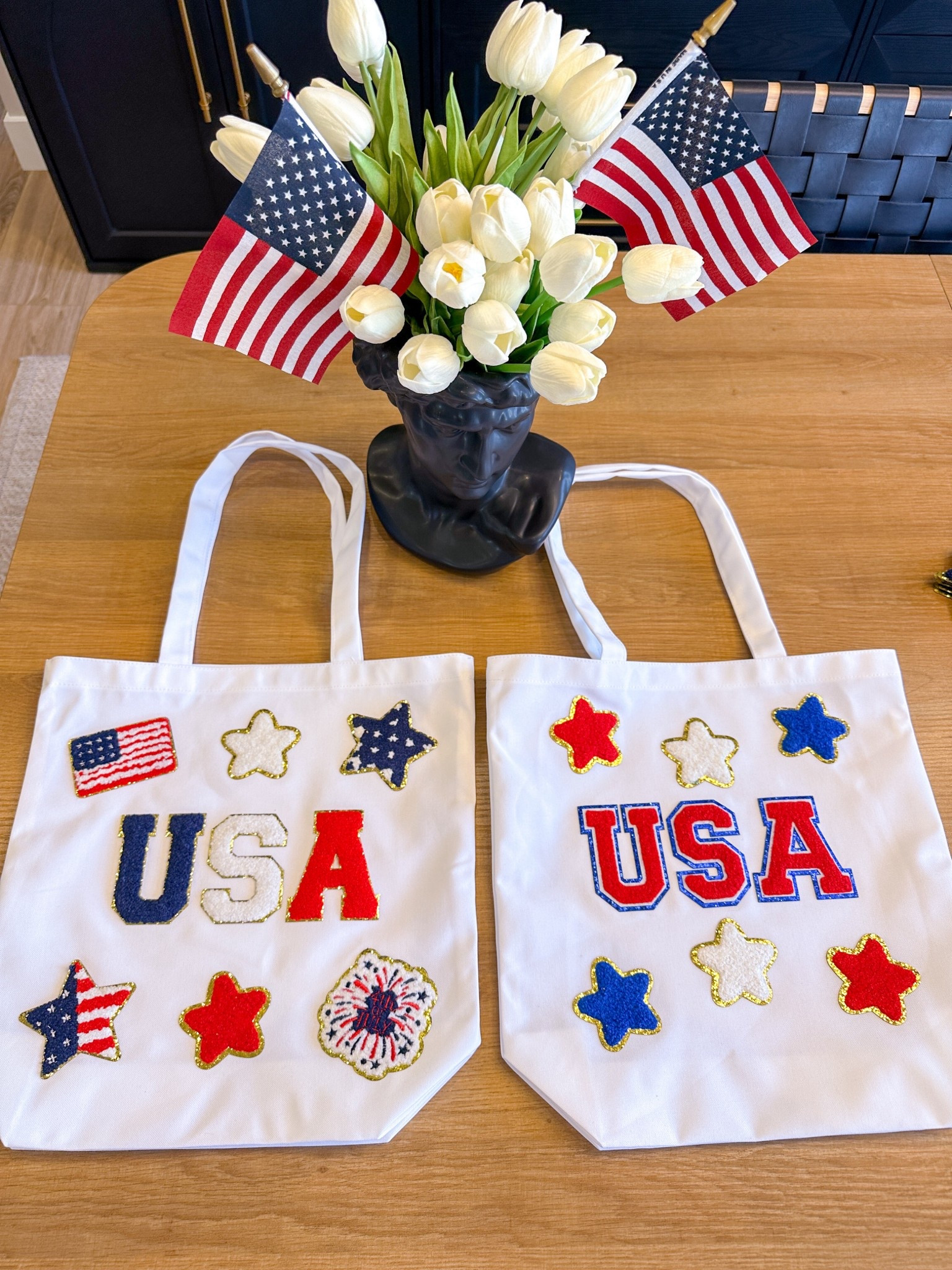 These DIY 4th of July parade bags were such a hit with the kids! We started with plain canvas totes and added patriotic iron-on patches for a fun, festive craft that’s as useful as it is cute. Perfect for collecting parade candy—and the best part? They’re reusable year after year. An easy holiday activity that adds a personal touch to the celebration!

4th of July kids activity, parade candy bag, patriotic craft, DIY canvas tote, reusable bag for kids, red white and blue craft, holiday parade idea, kids DIY project, eco-friendly 4th of July, iron-on patch bag

#LTKSummerEdit #LTKFamily #LTKKids