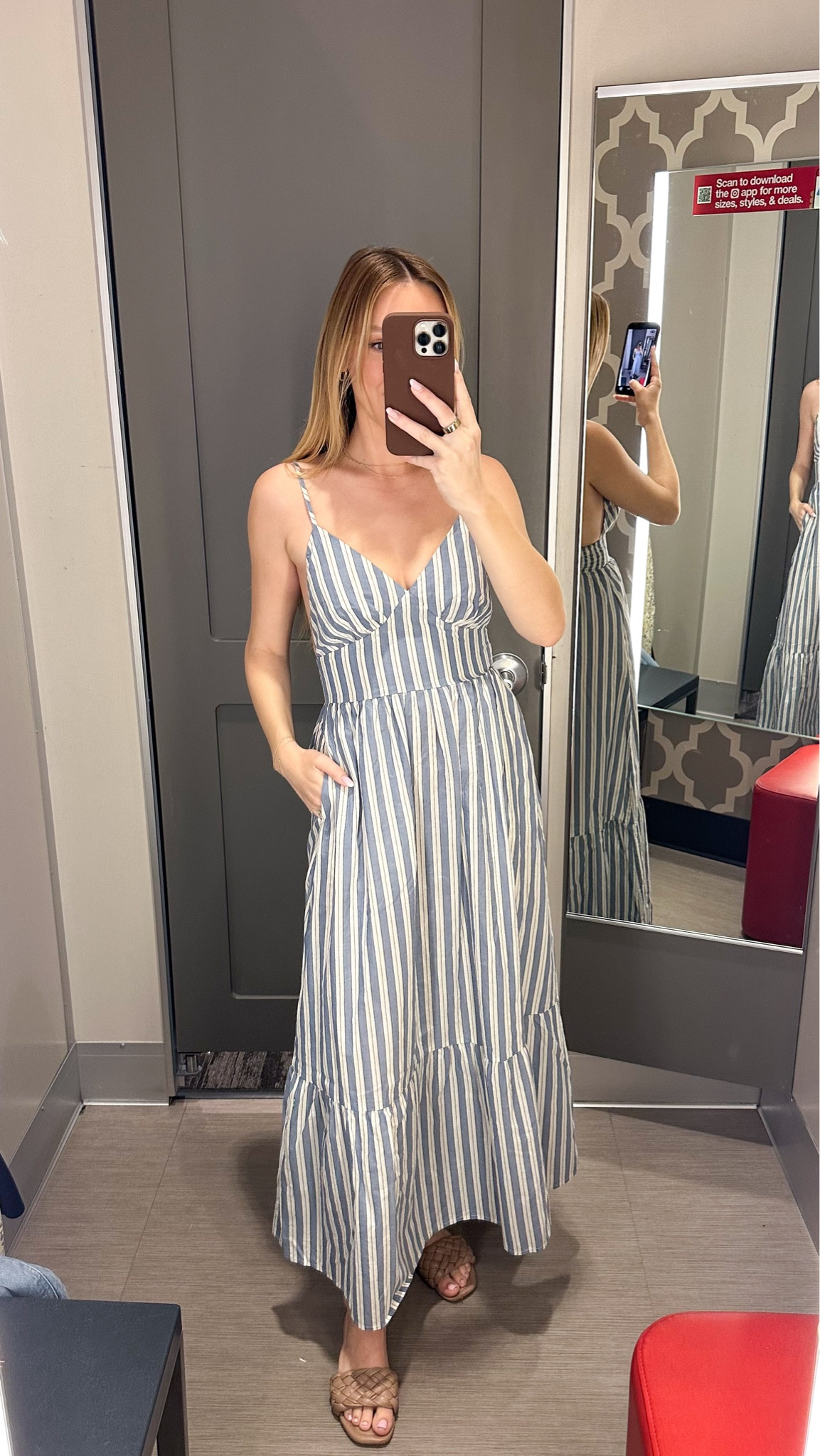 Absolutely in love with this new maxi dress from Target! It comes in the stripes and a subtle yellow and green floral that is perfect for spring!  

 #LTKootd #LTKSeasonal