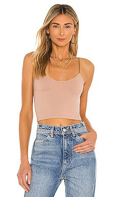 Free People Brami Skinny Strap Tank in Nude from Revolve.com | Revolve Clothing (Global)