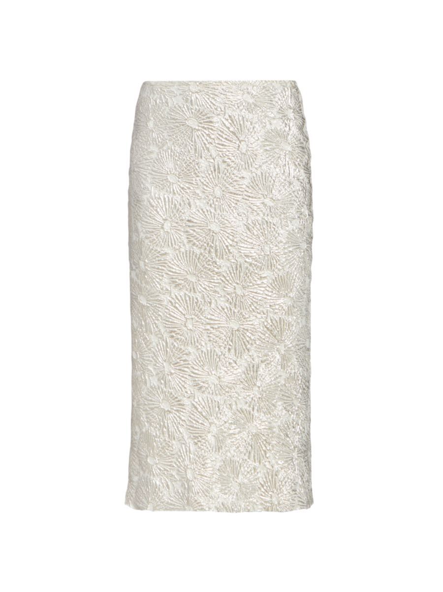 Separ Floral Jacquard Midi-Skirt | Saks Fifth Avenue