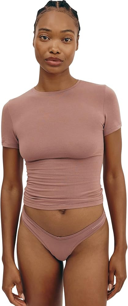 Organic Basics Women's Flex Short Sleeve Cotton T-Shirt | Amazon (US)
