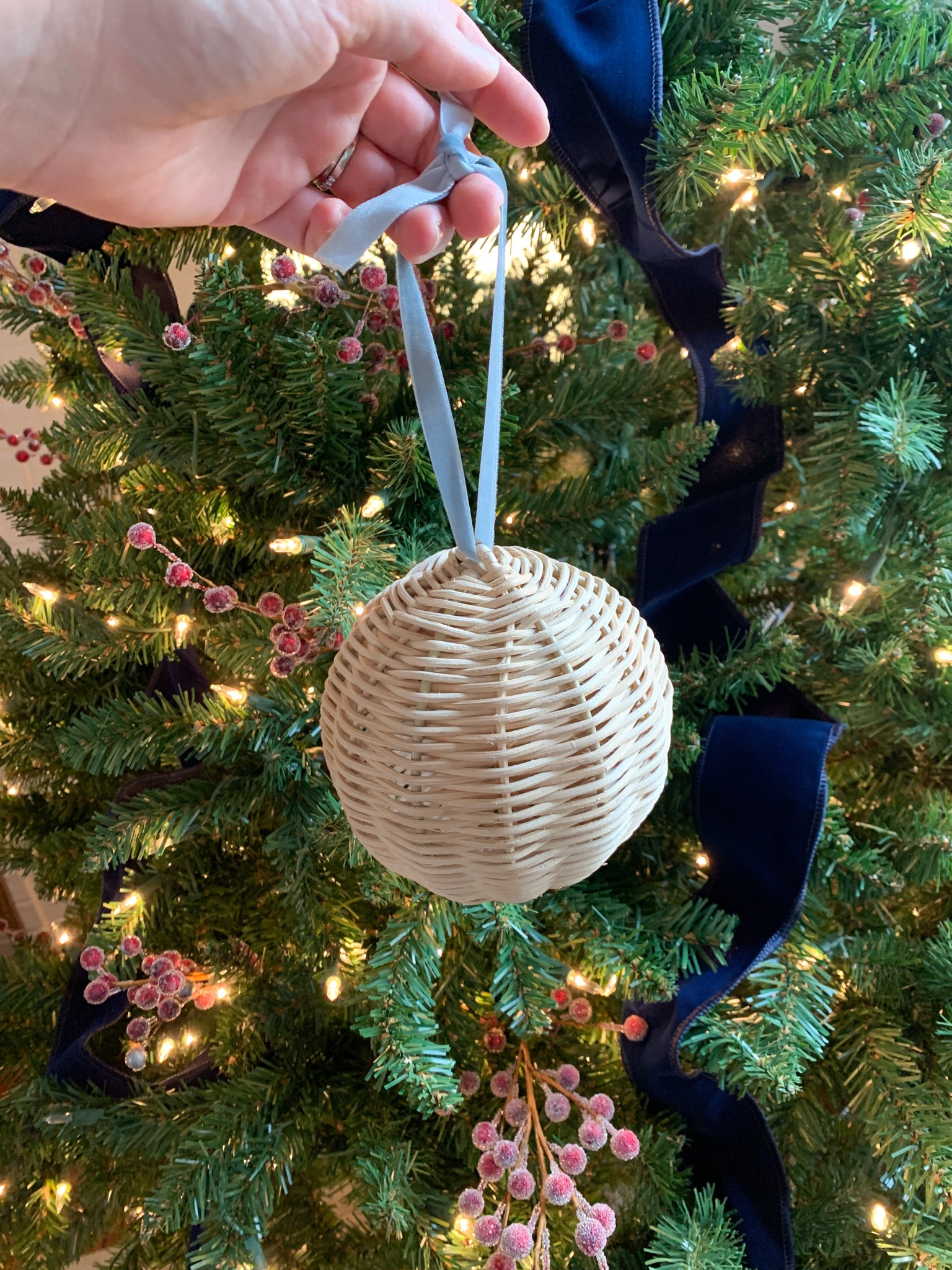 Love these new rattan Christmas ornaments I added to my tree this year!  I added the blue ribbonn

#LTKFindsUnder50 #LTKHoliday #LTKSeasonal