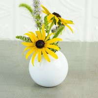 Modern White Round Ceramic Miniature Bud Vase, Minimal Wheel Thrown Pottery, Bff Gift | Etsy (US)