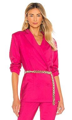 Lovers and Friends Michelli Blazer in Lipstick Pink from Revolve.com | Revolve Clothing (Global)