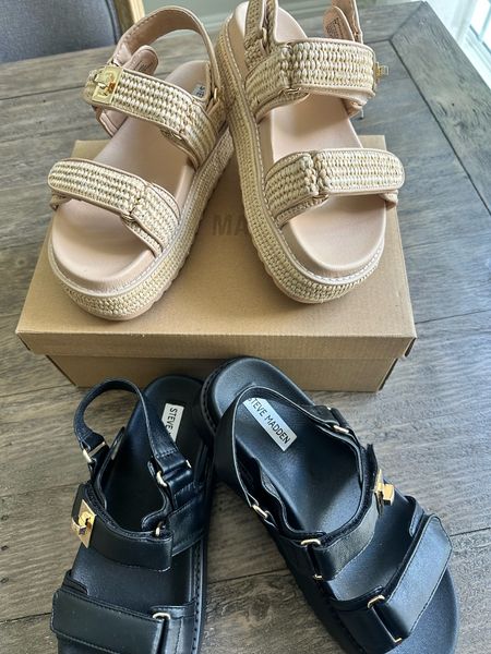 These sandals arrived just in time for my trip to Tulum 🤌🏻 @stevemadden
I love the woven fabric!! Perfect for vacation! 

#LTKshoecrush #LTKfindsunder100 #LTKtravel