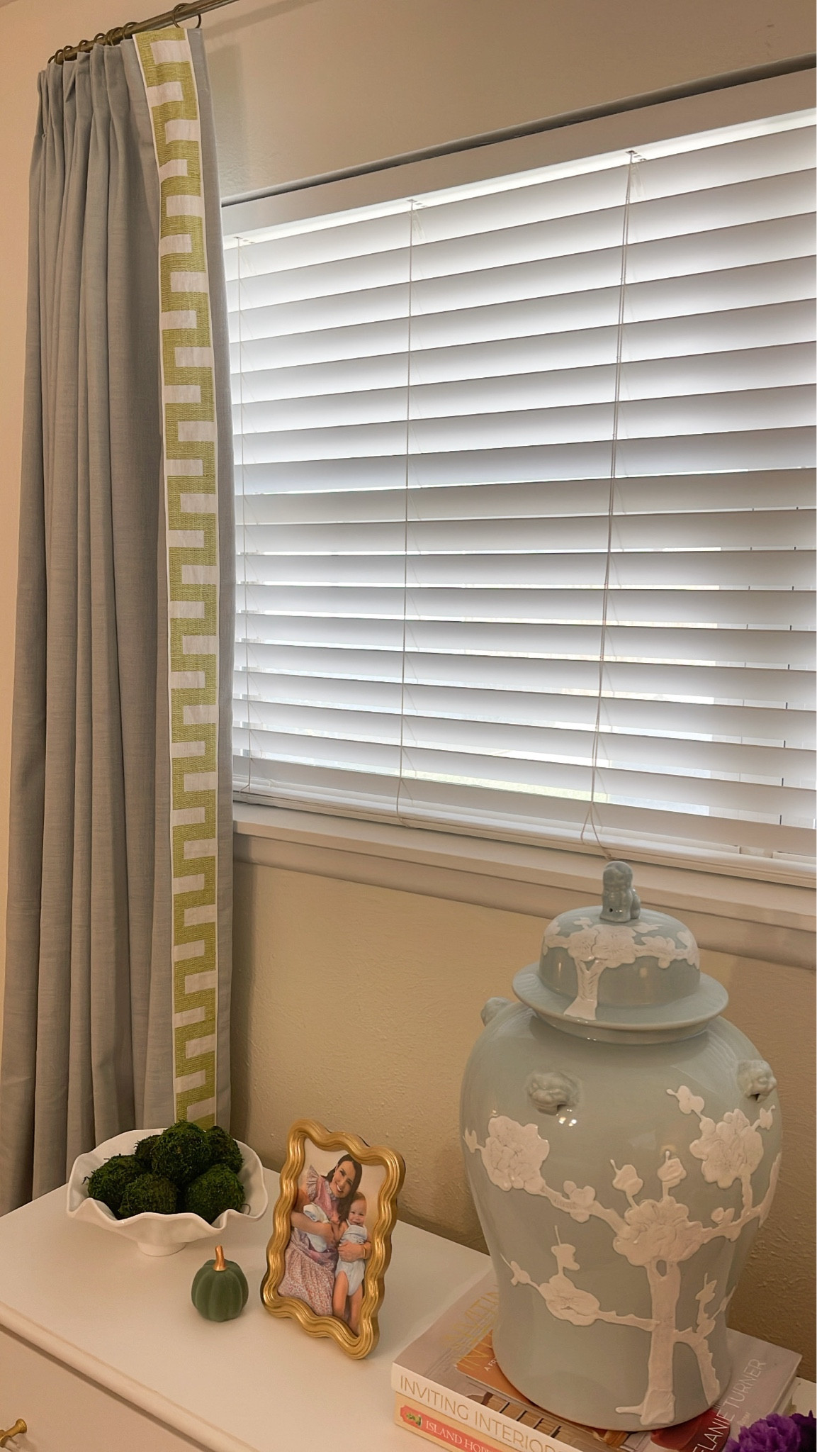 Custom pinch curtains with trim on a budget! Loving the French return rod too 🤍

#LTKFallSale #LTKStyleTip #LTKHome