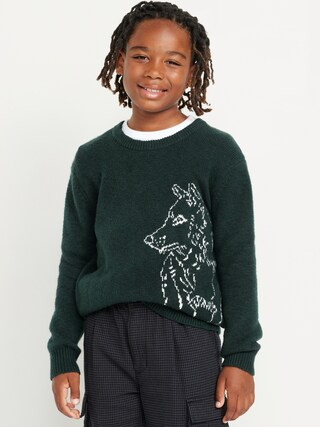 Crew-Neck Cable-Knit Sweater for Boys | Old Navy (US)
