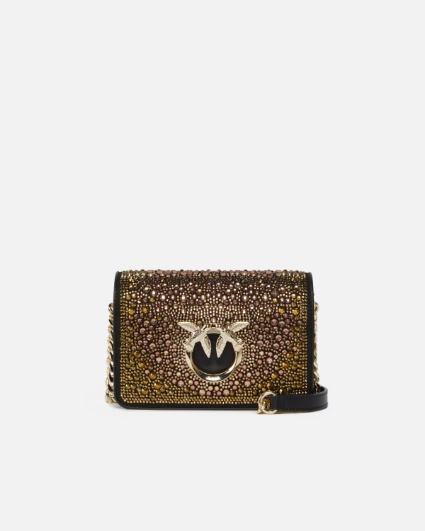 PINKO Galleria full-rhinestone Mini Love Bag Click | PINKO (Global)