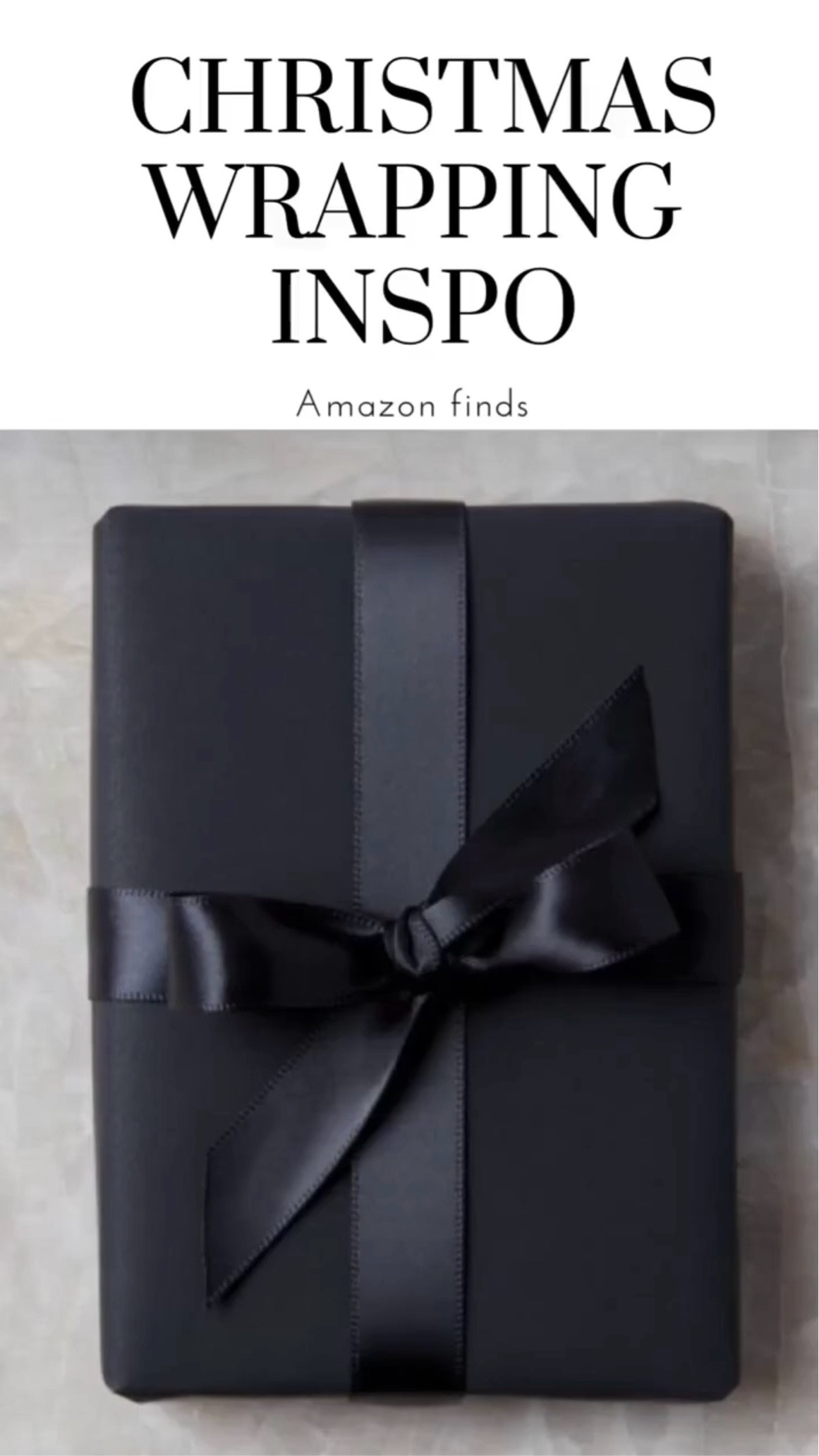 GIFT WRAPPING IDEA - BLACK MONOTONE 

#LTKSeasonal #LTKHoliday #LTKGiftGuide