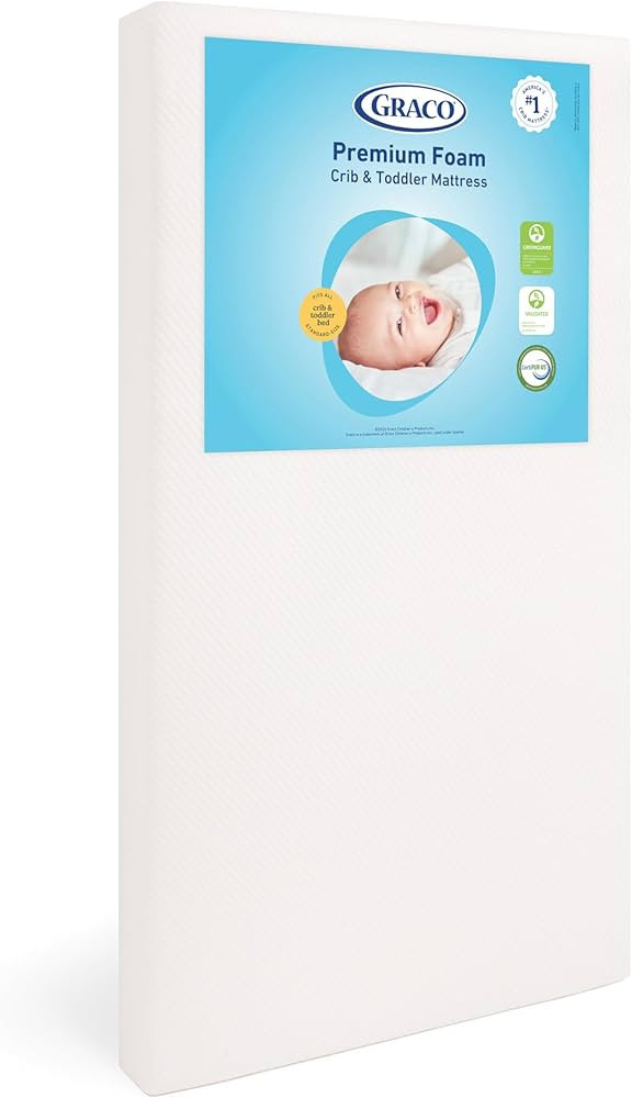 Graco Premium Crib & Toddler Mattress – GREENGUARD Gold Certified, Machine-Washable OEKO-TEX ST... | Amazon (US)