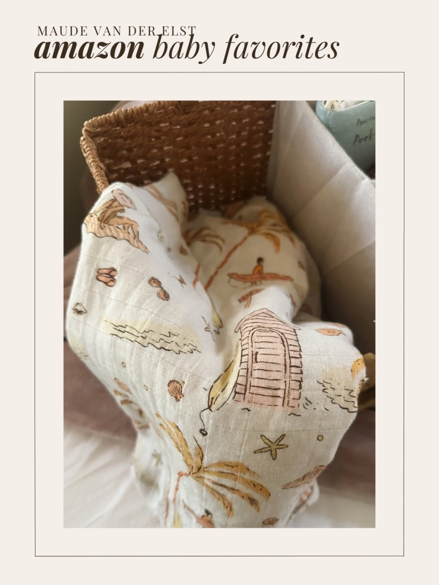 The sweetest little summer blanket for little ones. I needed a lightweight baby  blanket to keep at my house for my
Niece and so glad I stumbled upon this one under $15!

#LTKFindsUnder50 #LTKFamily #LTKBaby