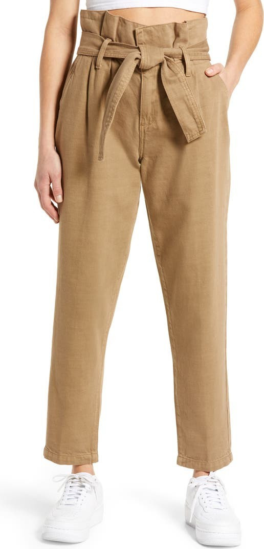 Paperbag Waist Tapered Pants | Nordstrom
