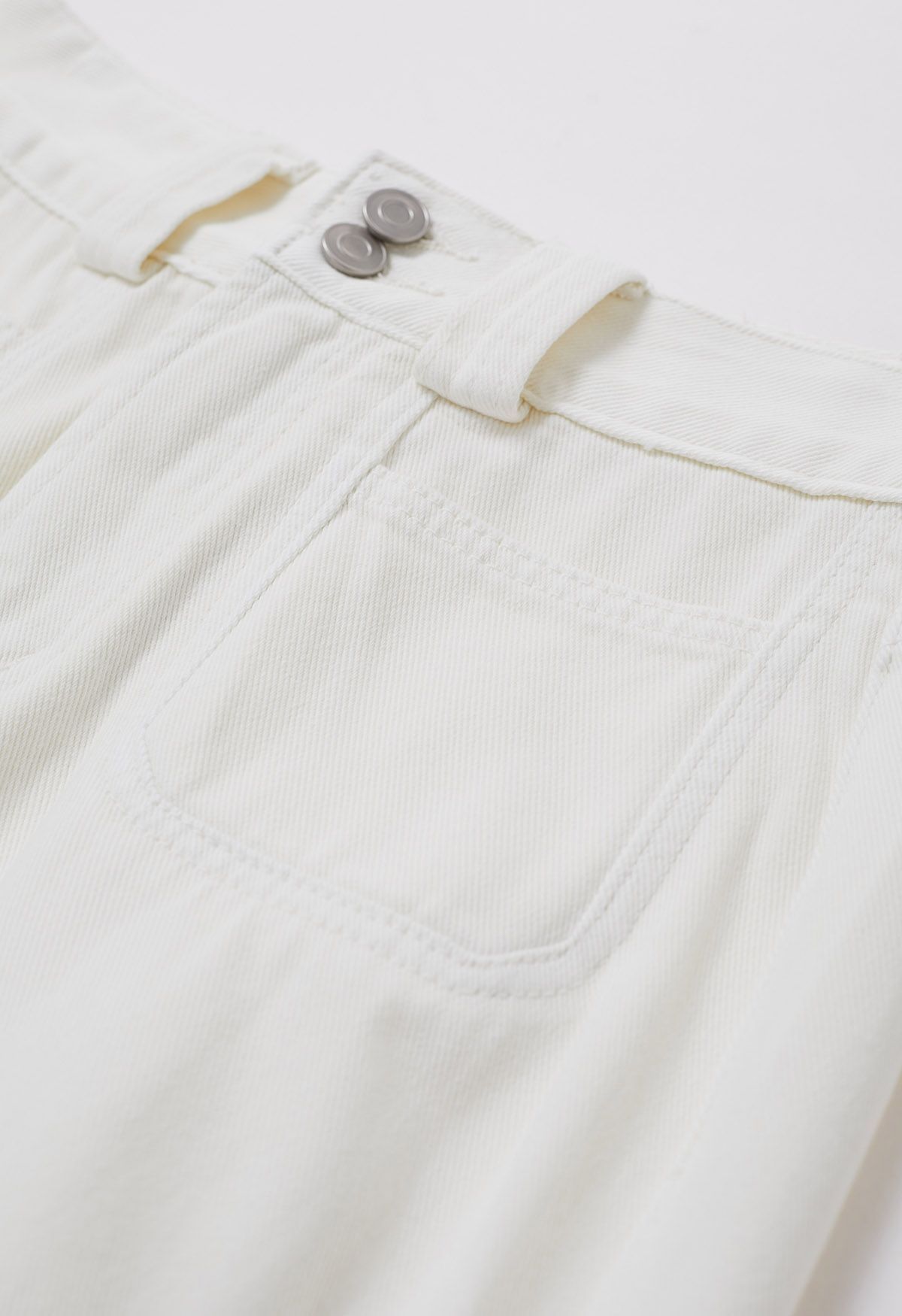 Vintage Charm Straight Leg Jeans in White | Chicwish