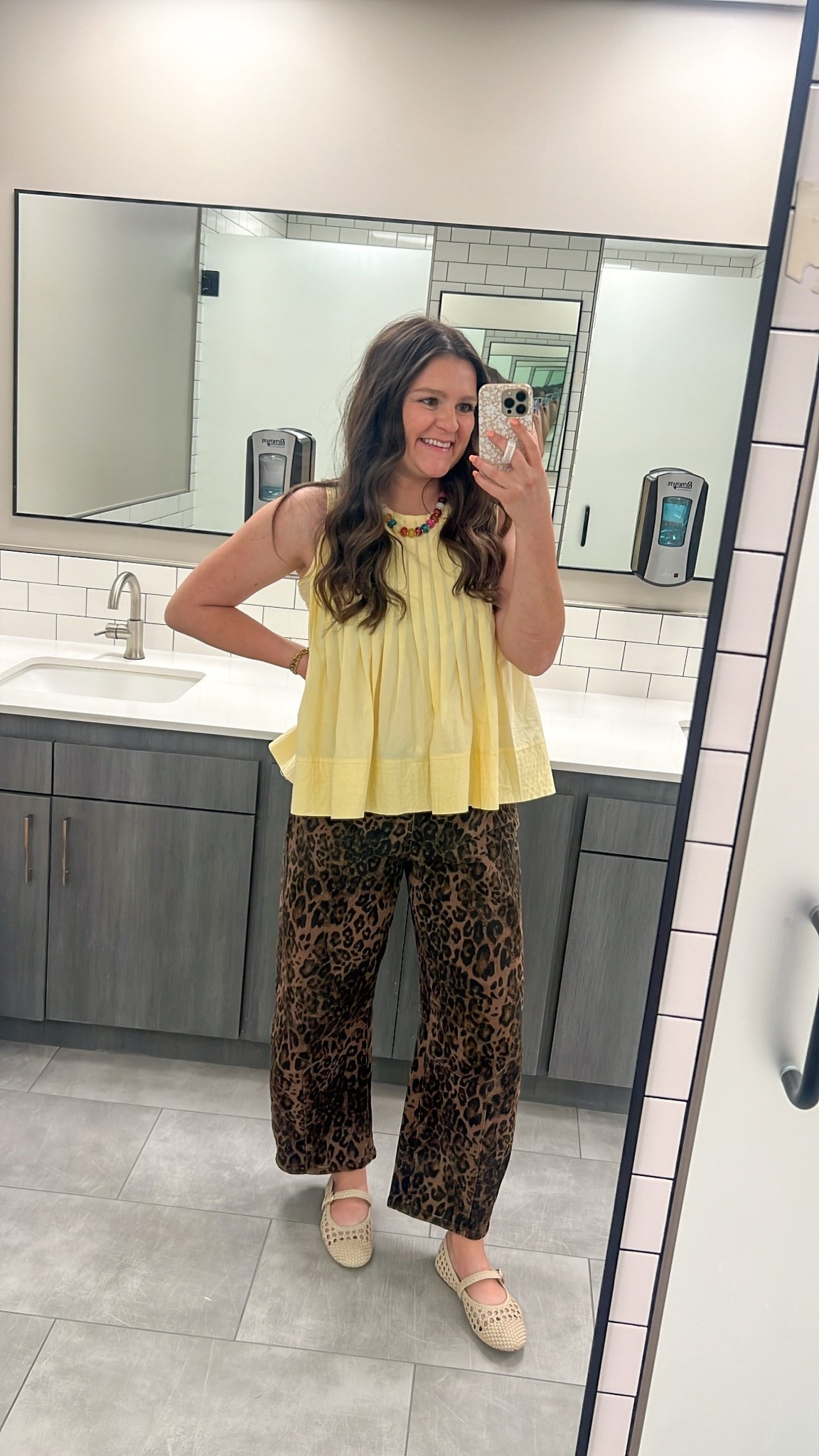 Wearing side medium in both! Drawstring waist jeans are a post partum dream. Love the fit of these and they are so comfy.

Work outfit / teacher outfit / mom outfit / mom teacher outfit / business casual workwear / fall outfit / early fall outfit / fall work outfit / casual workwear / comfy cute / casual cute / leopard jeans / barrel jeans / drawstring waist / elastic waist / mom jeans / comfy jeans / sahm / leopard jeans / Amazon outfit

#LTKootd #LTKmomlife #LTKWorkwear