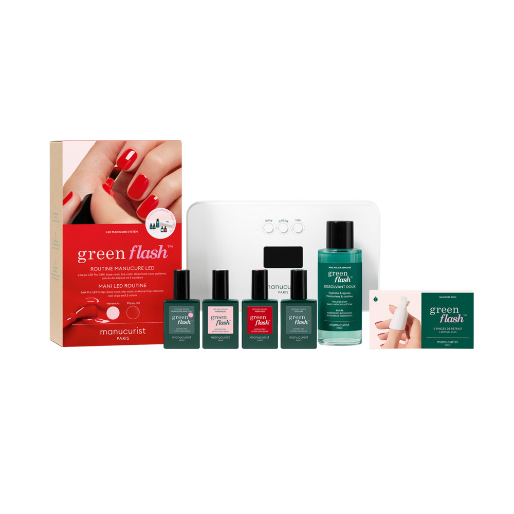 Manucurist Green Flash™ Routine Set, Gel Nail Polish Kit with 36W LED Lamp | Ulta