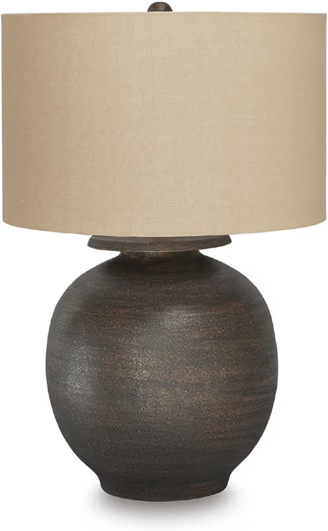 Signature Design by Ashley Carlenbury Retro Metal Table Lamp with 3-Way Switch, Dark Brown | Amazon (US)