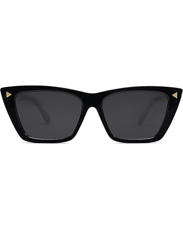 SOJOS Trendy Sunglasses Womens Cute Cat Eye Polarized Square Women Designer Shades SJ2297 | Amazon (US)
