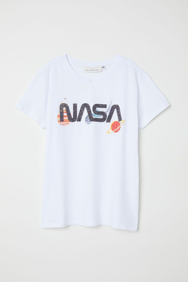 H&M T-shirt with Printed Design $12.99 | H&M (US + CA)