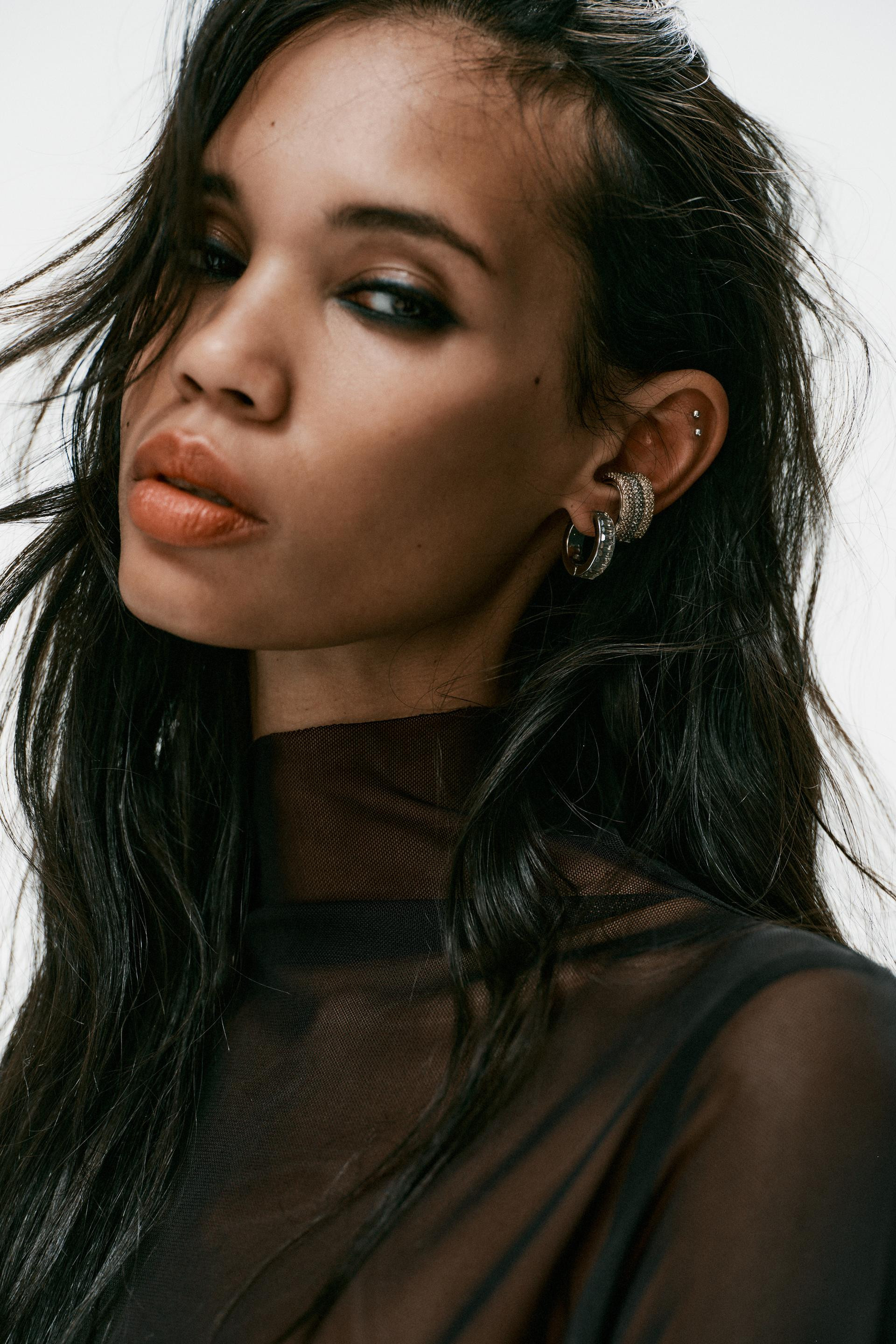 RHINESTONE EAR CUFF EARRING PACK - Gold / Silver - M | Zara US