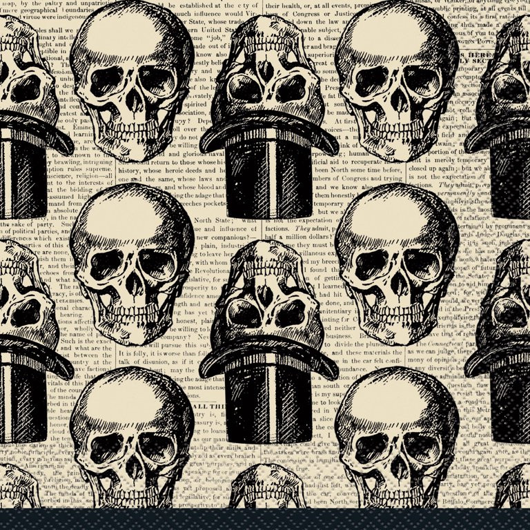 Way to Celebrate Scary Skulls Halloween Paper Luncheon Napkins, 6.5in, 18ct | Walmart (US)