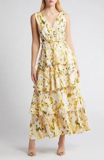 Chelsea28 Floral Tiered Maxi Dress | Floral Wedding Guest Dress Floral Bridesmaid Dress Floral Dress | Nordstrom