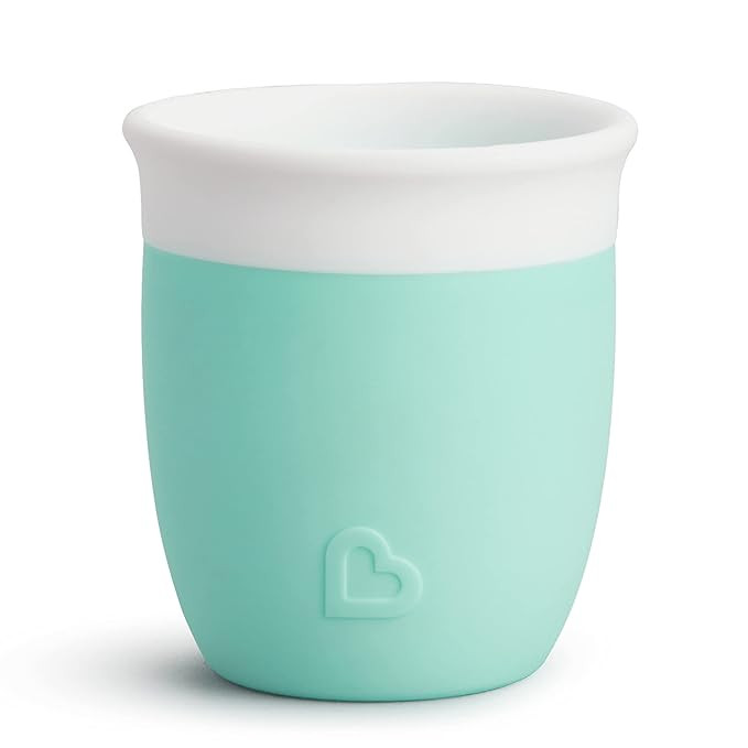 Munchkin C’est Silicone! Open Training Cup for Babies and Toddlers 4 Months+, 2 Ounce, Mint | Amazon (US)