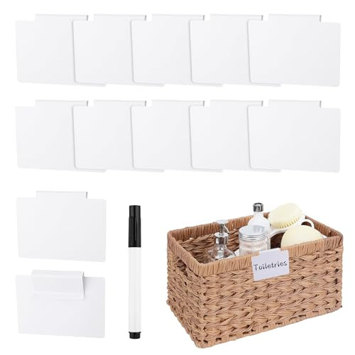 13PCS Basket Labels Clip On Set,Include 12Pcs Clip Label Holder Removable Pantry Basket Labels an... | Amazon (US)