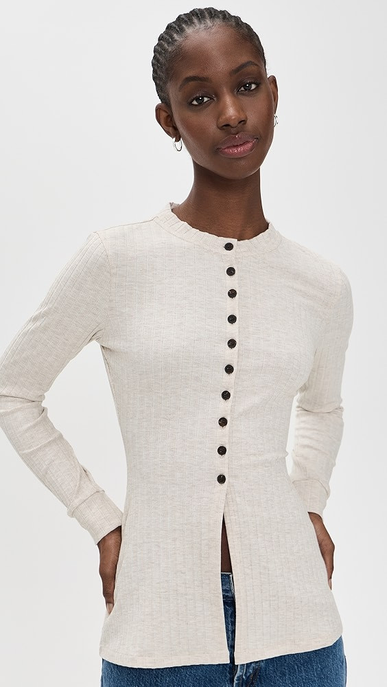 Daphne Ribbed Jersey Top | Shopbop
