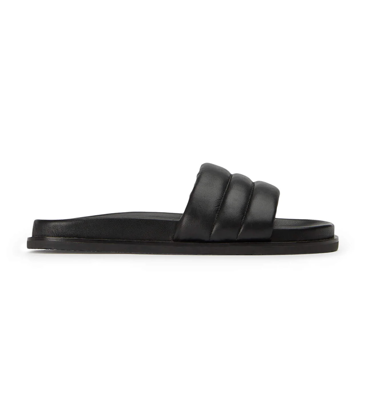Lucas Black Nappa 1.5cm Sandals | Sandals | Tony Bianco | Tony Bianco | Tony Bianco (ANZ)