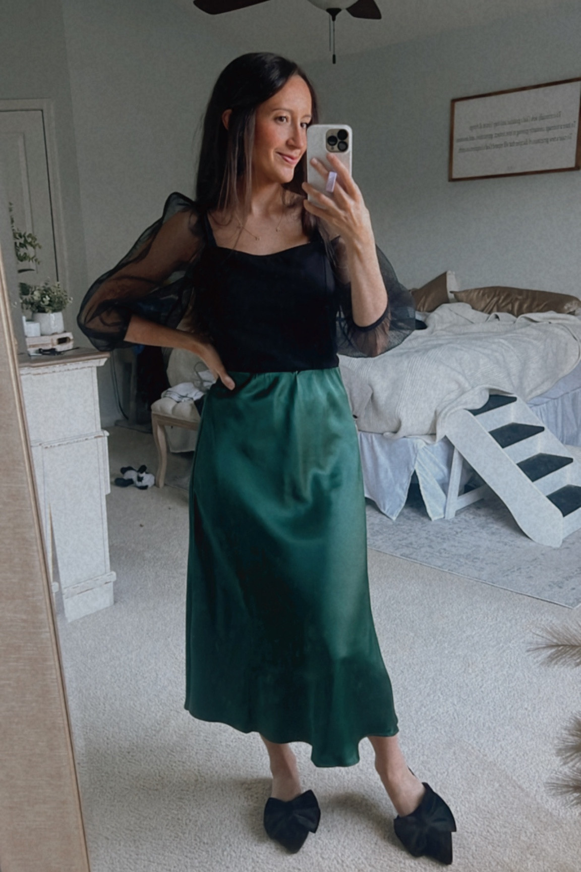 Holiday look
Midi skirt
Amazon holiday Christmas outfit
Bow shoes 

#LTKSeasonal #LTKparties #LTKfindsunder50