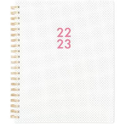 2022-23 Academic Planner Weekly/Monthly Frosted 11"x8.5" Black Pindot - Sugar Paper Essentials | Target